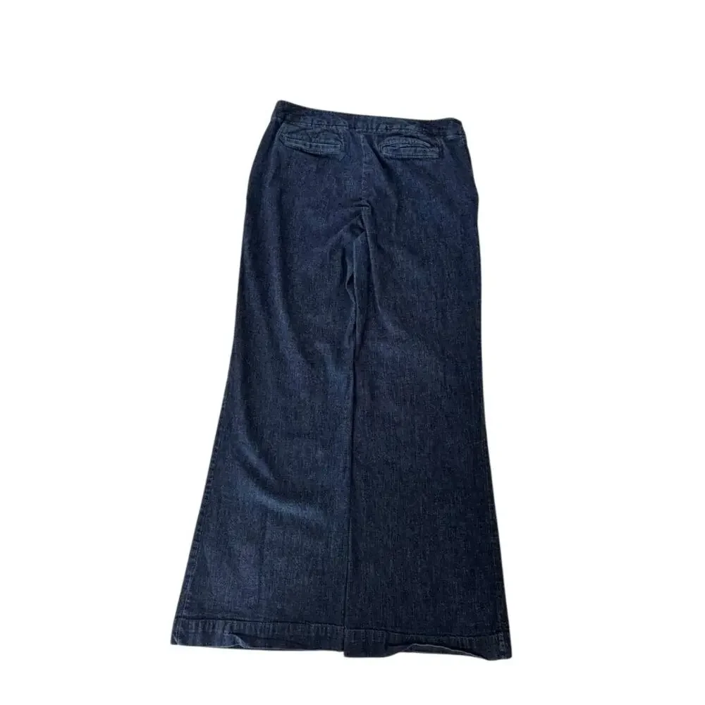 Lilly Pulitzer Palm Beach Jeans Size 10 - Dark Denim Pants-Missing top button